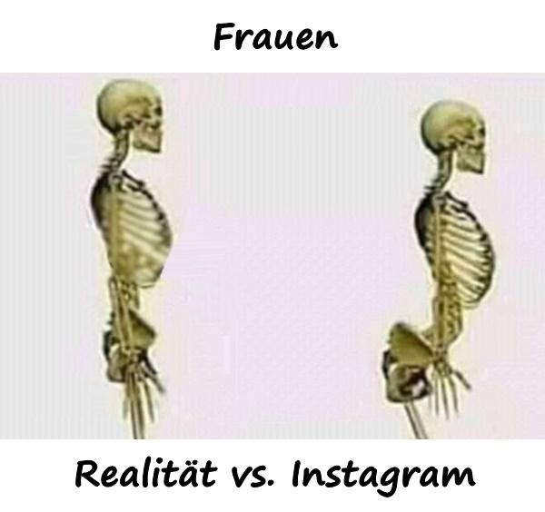 Frauen - Realität vs. Instagram