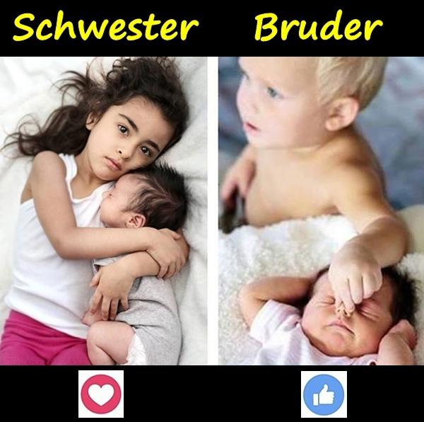 Geschwister - Schwester und Bruder