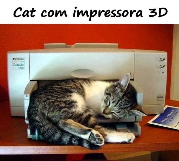 Cat com impressora 3D