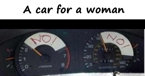 A car for a woman
