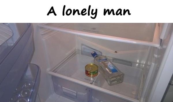 A lonely man