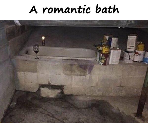 A romantic bath