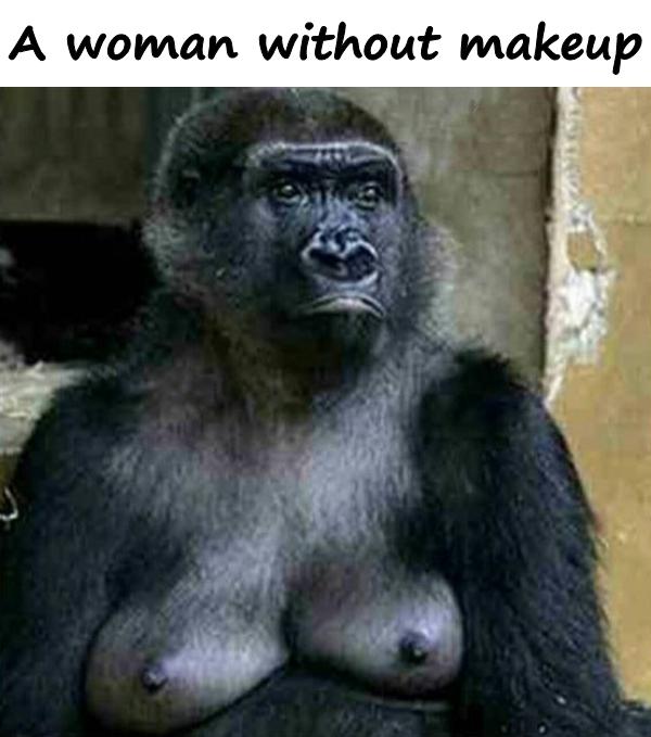 A woman without makeup