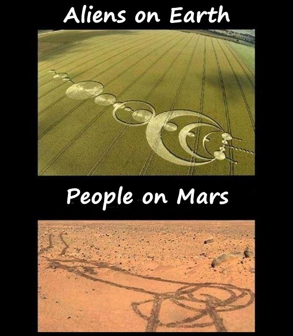 Aliens on Earth vs. People on Mars