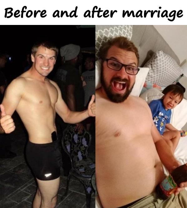 Before and after marriage
