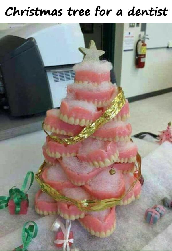 Christmas tree for a dentist