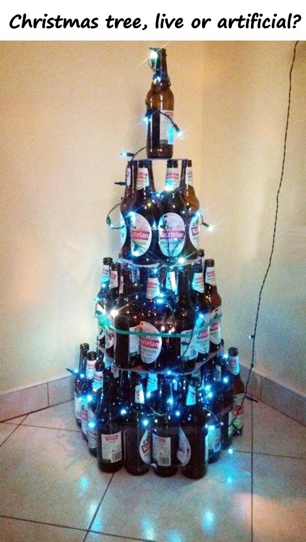 Christmas tree, live or artificial?