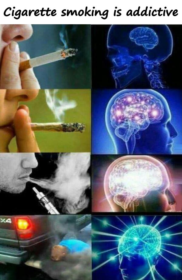 Cigarette smoking is addictive