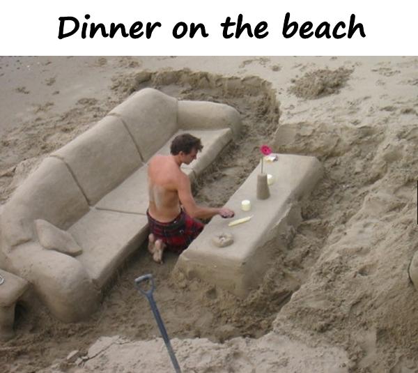 Dinner on the beach