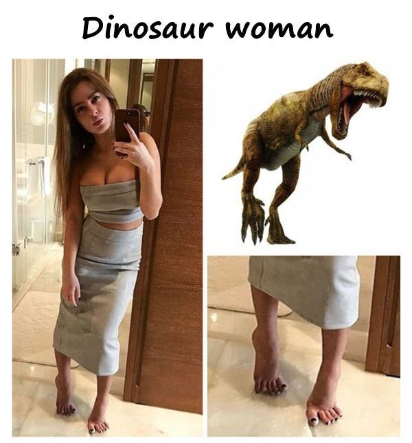 Dinosaur woman