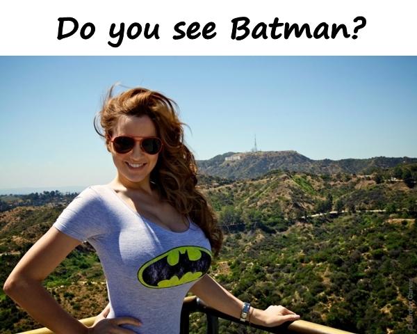 Do you see Batman?