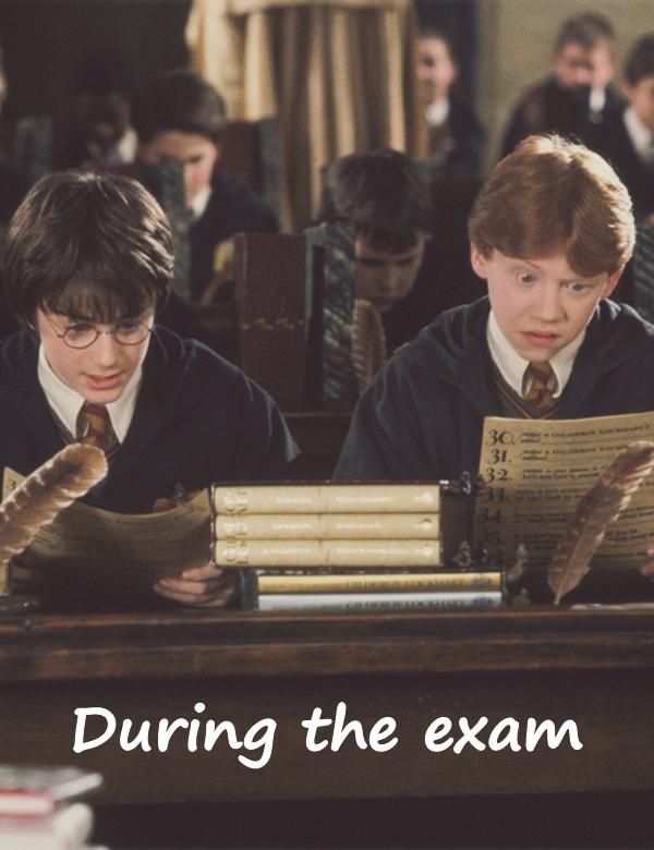 During the exam