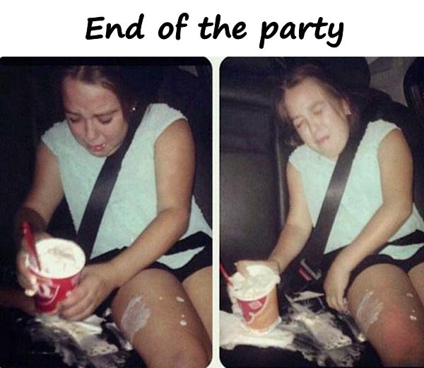 End of the party