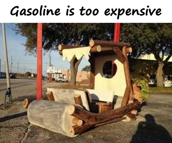 Gasoline is too expensive