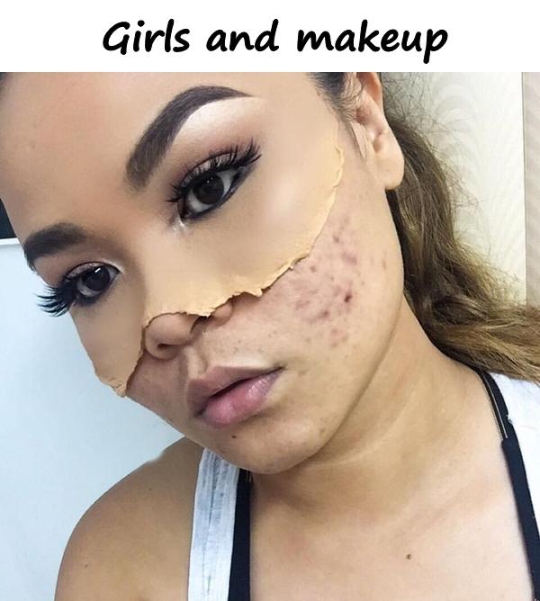 Girls and makeup