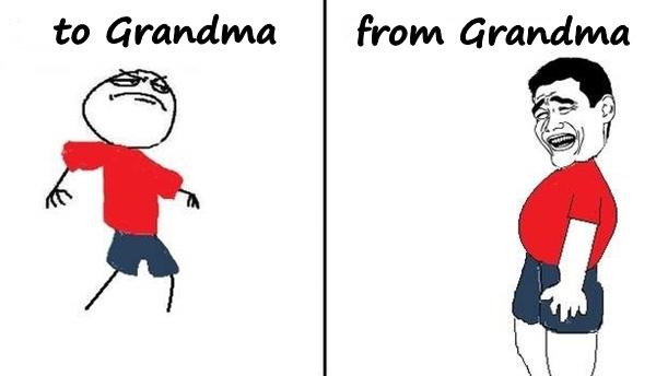 Grandma and food