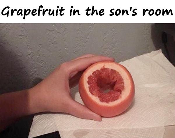 Grapefruit in the son's room