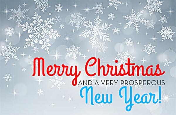 Have a merry Christmas and prosperous New Year!