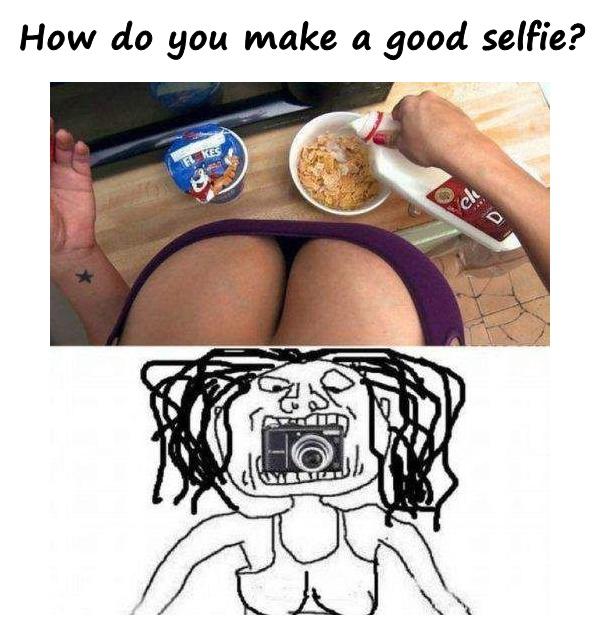 How do you make a good selfie?