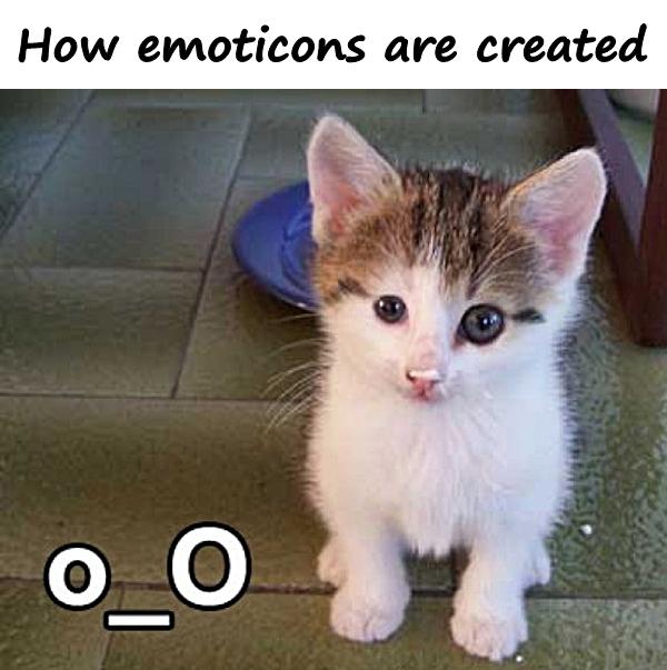 How emoticons are created