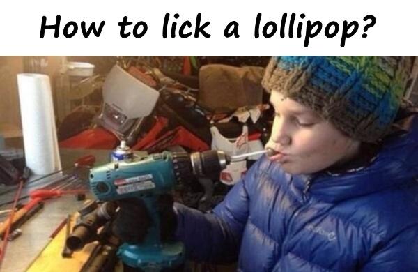 How to lick a lollipop?
