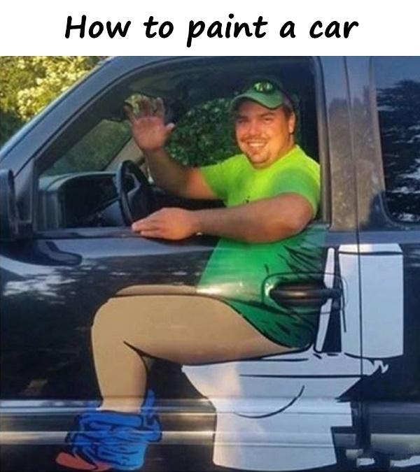 How to paint a car