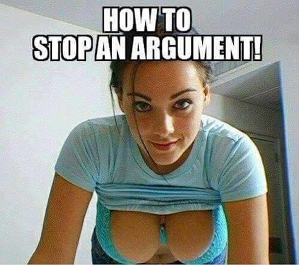 How to stop an argument!