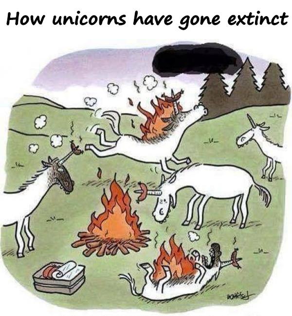 How unicorns have gone extinct