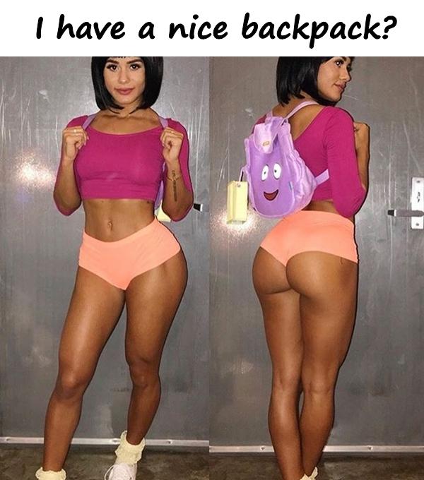 I have a nice backpack?