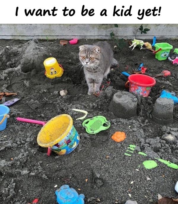 I want to be a kid yet!