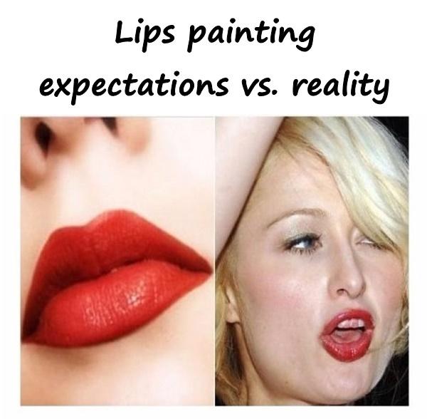 Lips painting