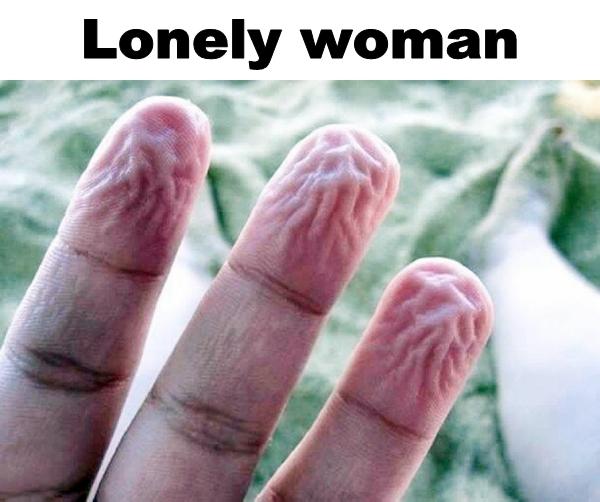 Lonely woman