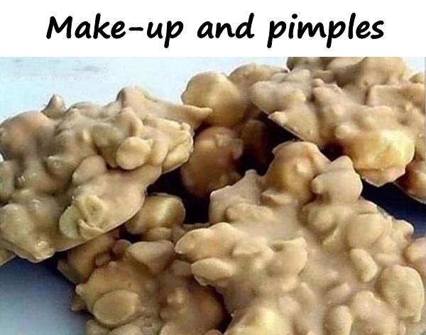 Make-up and pimples