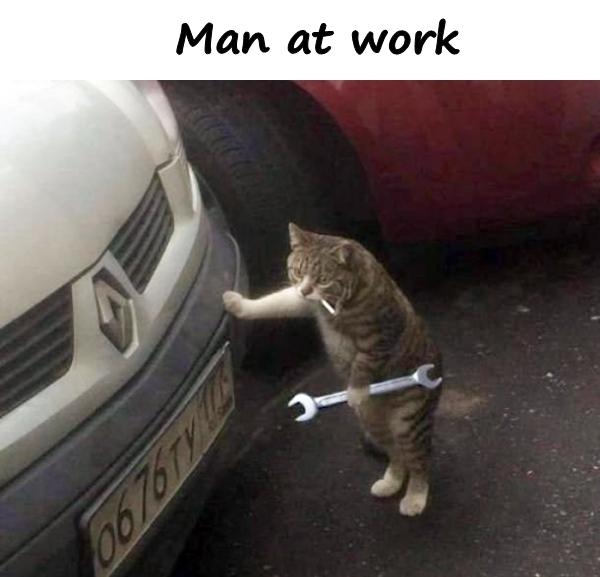 Man at work
