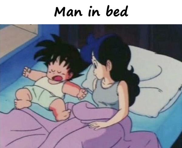Man in bed
