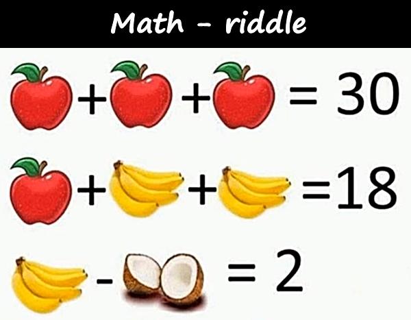 Math - riddle