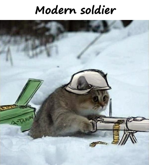 Modern soldier