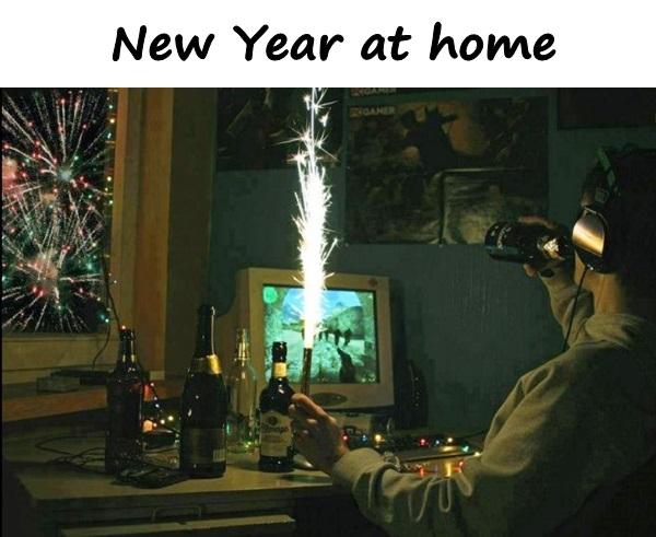 New Year at home