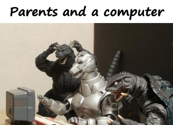 Parents and a computer