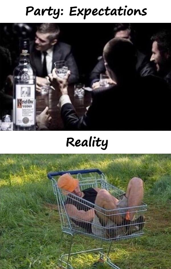 Party: expectations and reality