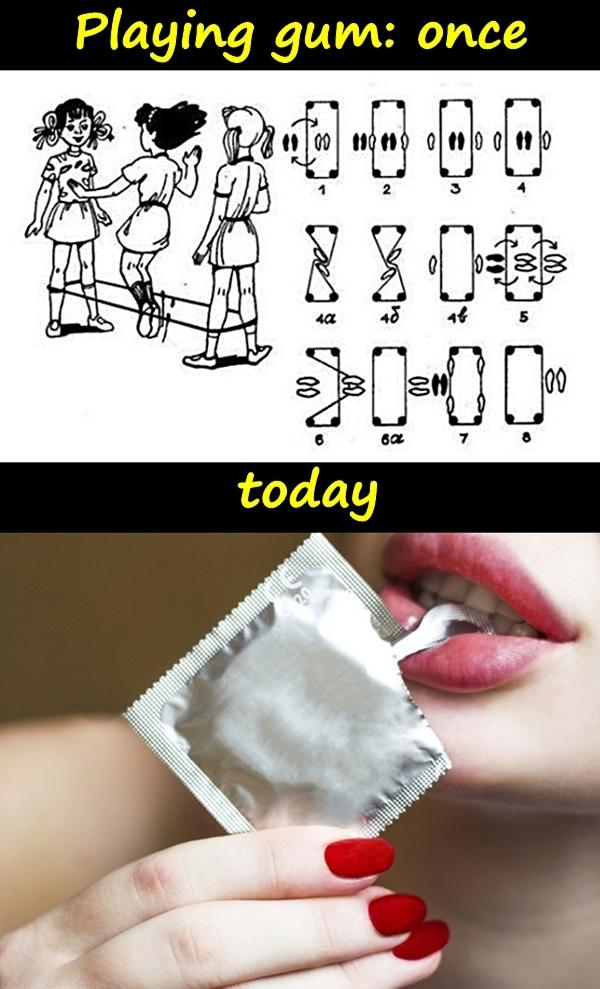 Playing gum: once and today