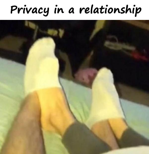 Privacy in a relationship