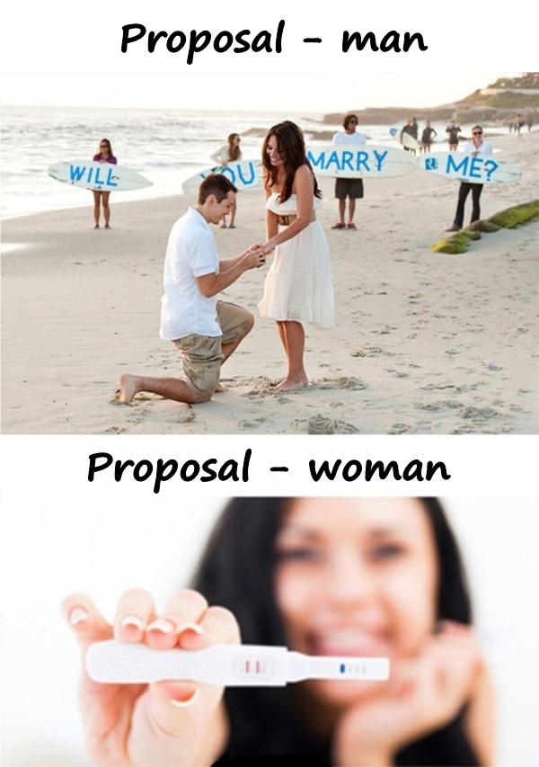 Proposal - man and woman