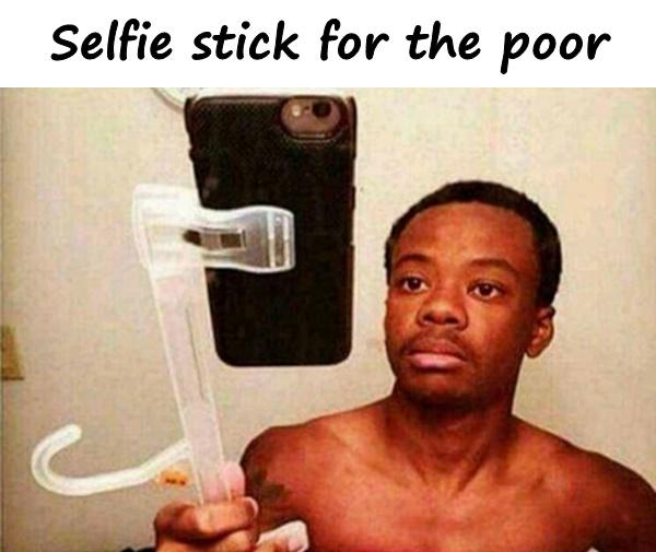 Selfie stick for the poor