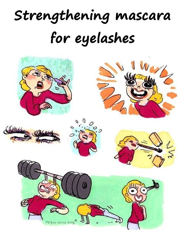 Strengthening mascara for eyelashes