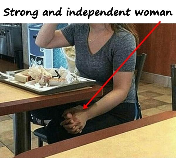 Strong and independent woman