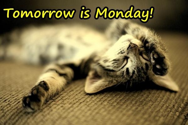Tomorrow is Monday!