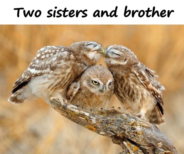 Two sisters and brother