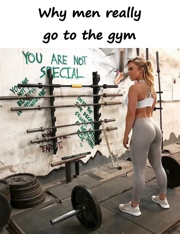 Why men really go to the gym
