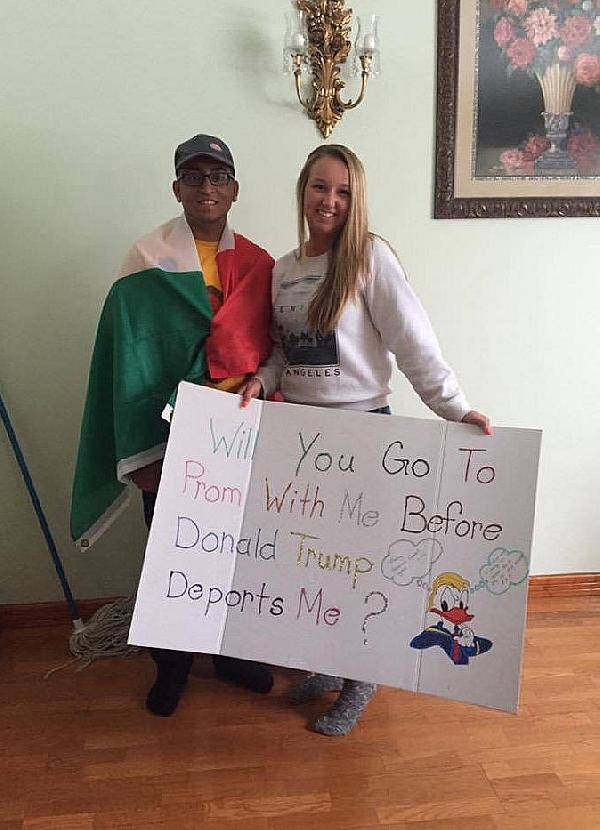 Will you go to prom with me before Donald Trump deports me?